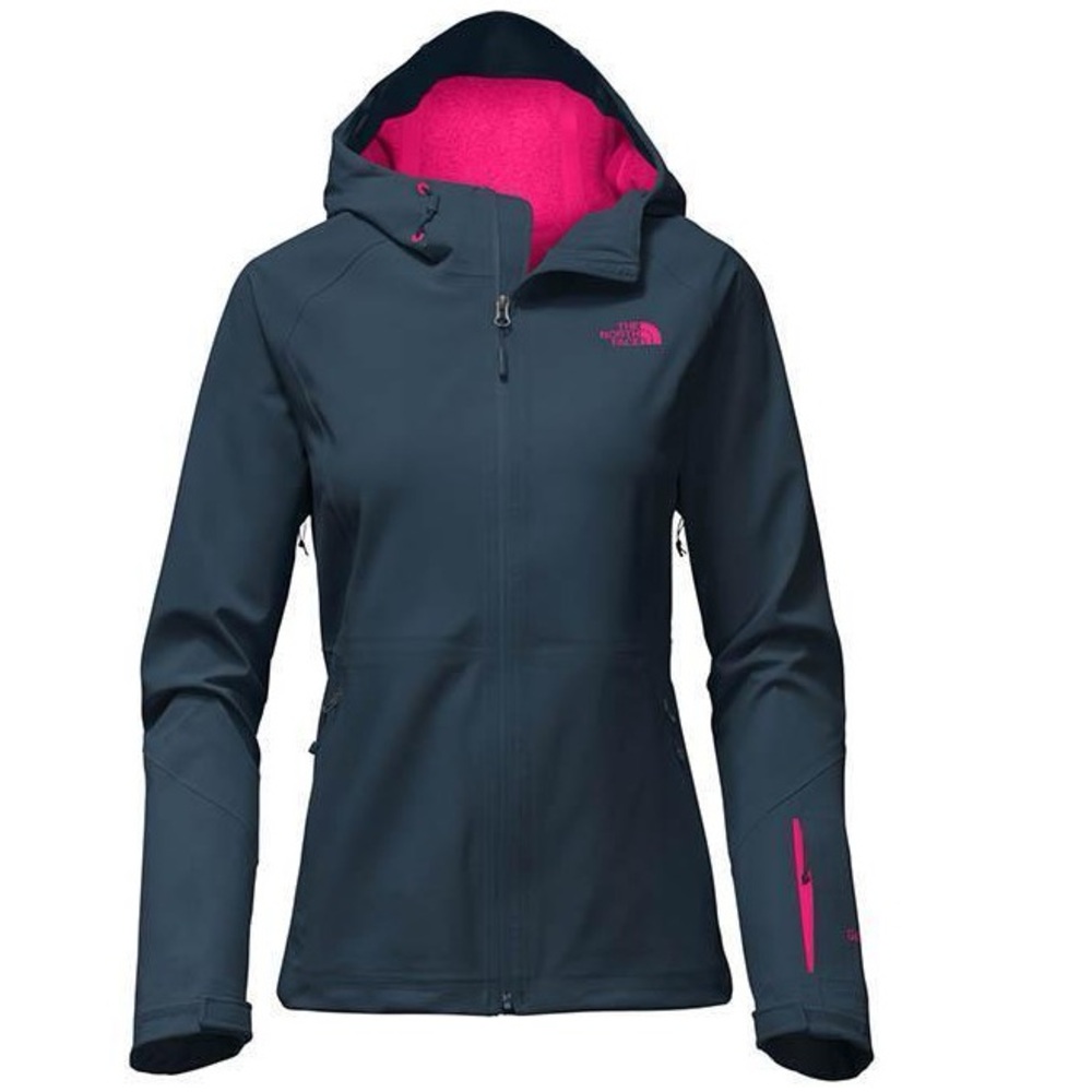 The North Face Women's Navy Blue Jacket with Pink Lining